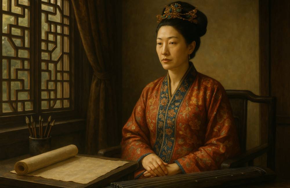 Femme lettrée pendant la Chine impériale