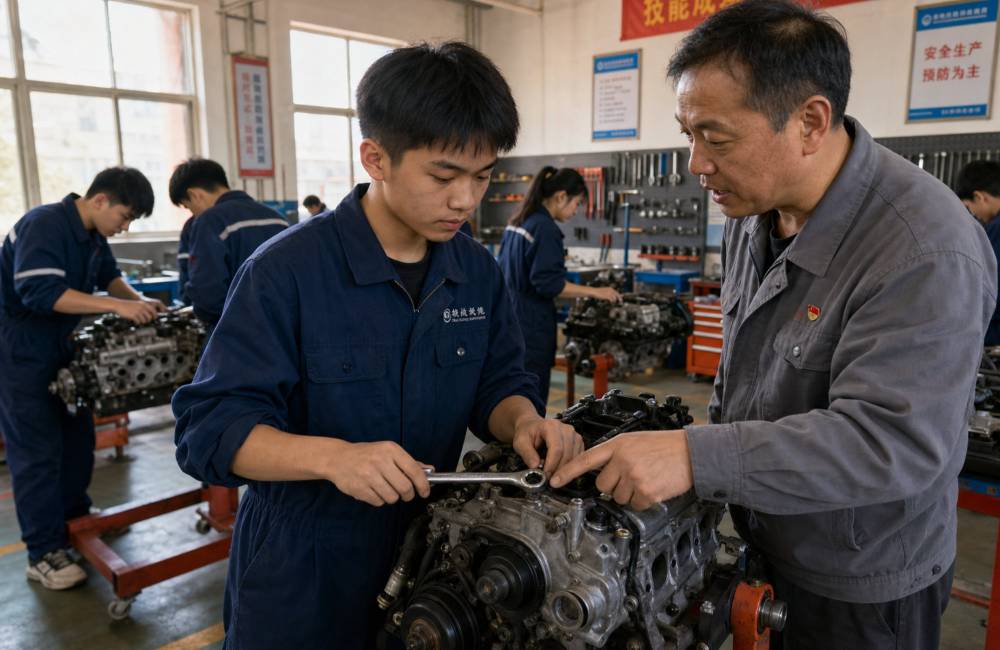 Lycée professionnel en Chine