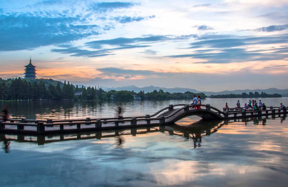 Pont bris&eacute;, lac de l'ouest, hangzhou