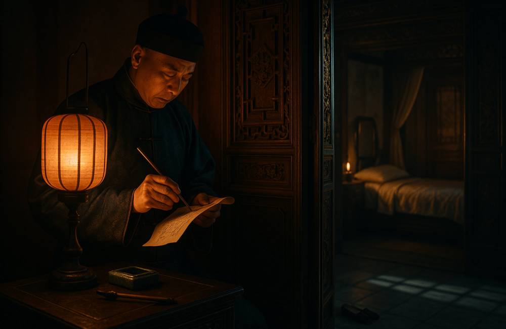 Eunuque à côté de la chambre impériale