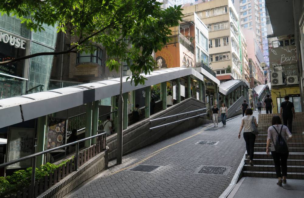 Mid-Levels escalmators, Hong Kong