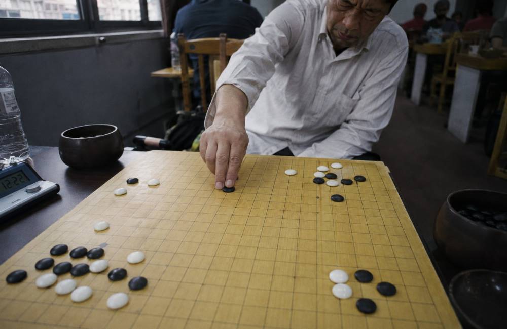 Partie de jeu de go en Chine