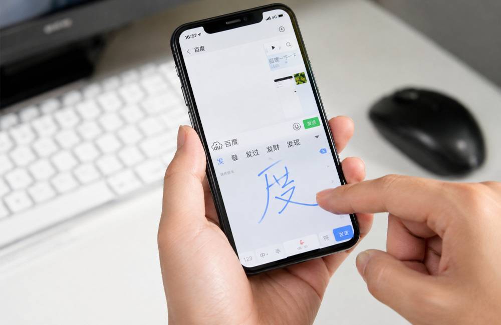 tracer les caract&egrave;res en chinois sur un t&eacute;l&eacute;phone