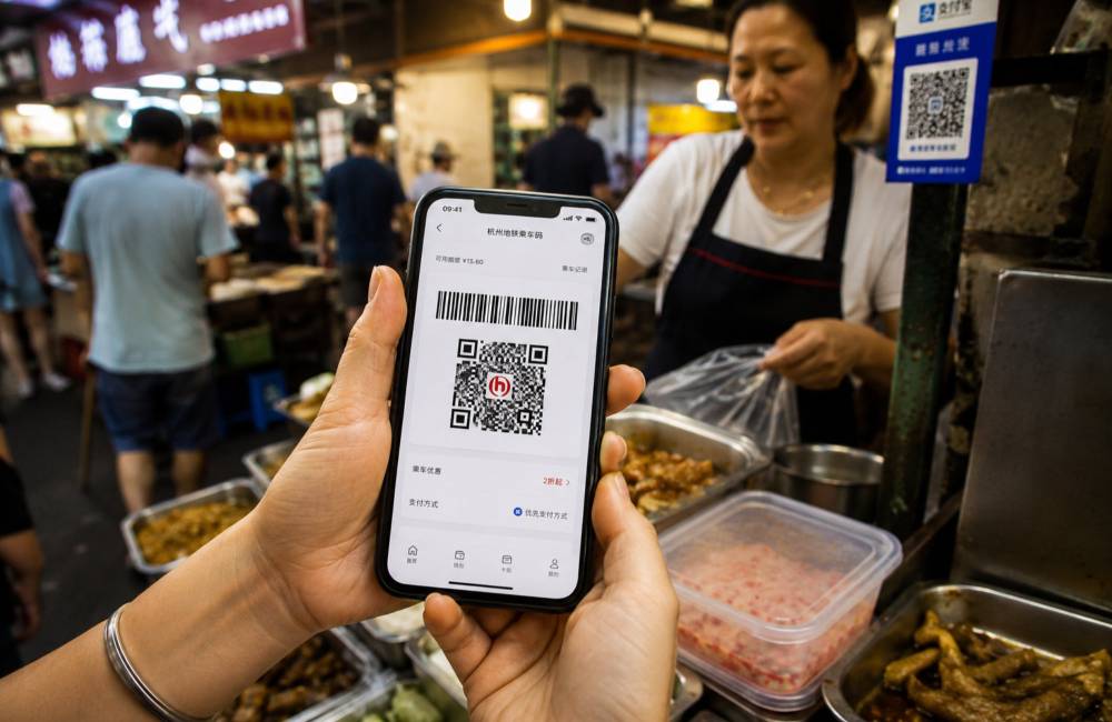 paiement mobile, qr code