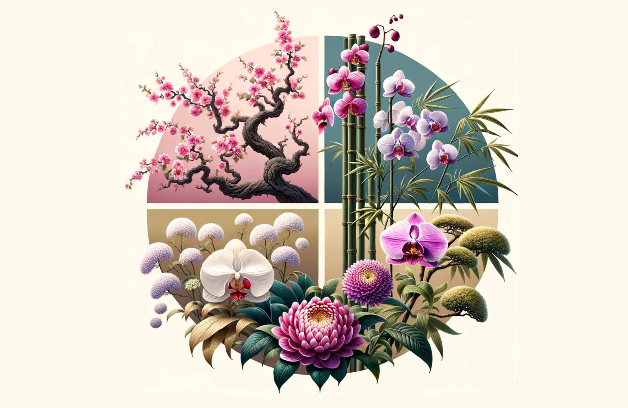 L'art de la nature : les 4 gentilshommes dans la tradition chinoise