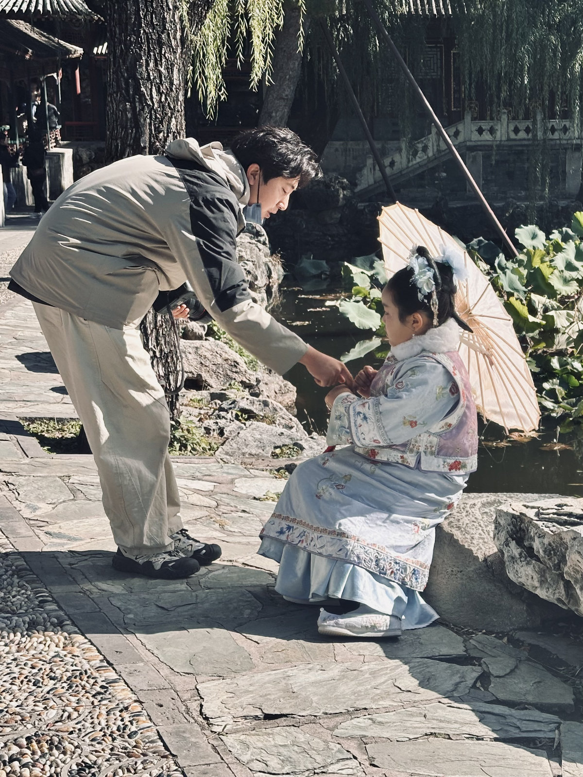 Pékin, Parc et jardin, Guochao, Palais d’Été de Pékin, Scène du quotidien