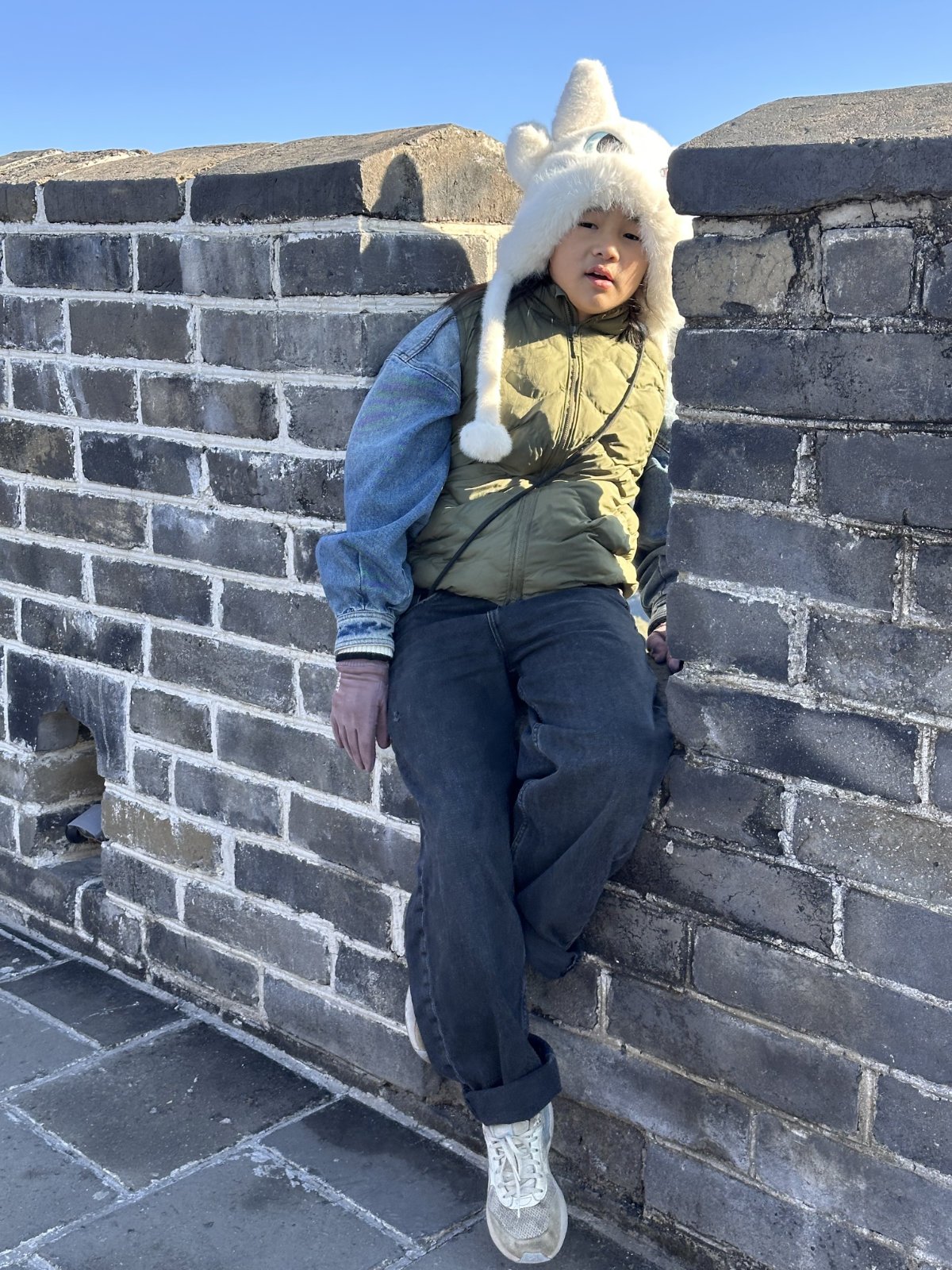 en famille, Grande muraille de Chine