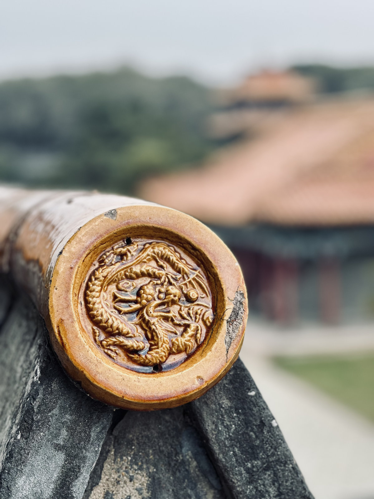 Shenyang, Dragon chinois, Détail architectural, Parc Beiling de Shenyang