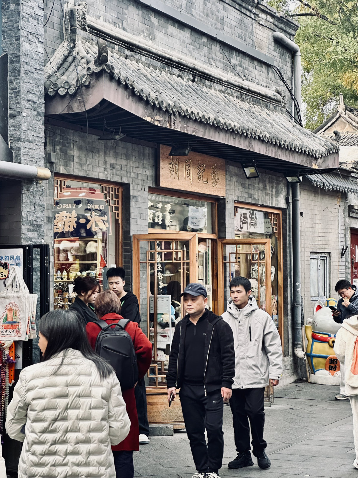 Pékin, Maison traditionnelle, Hutongs de Pékin, Scène de rue, Toits traditionnels chinois