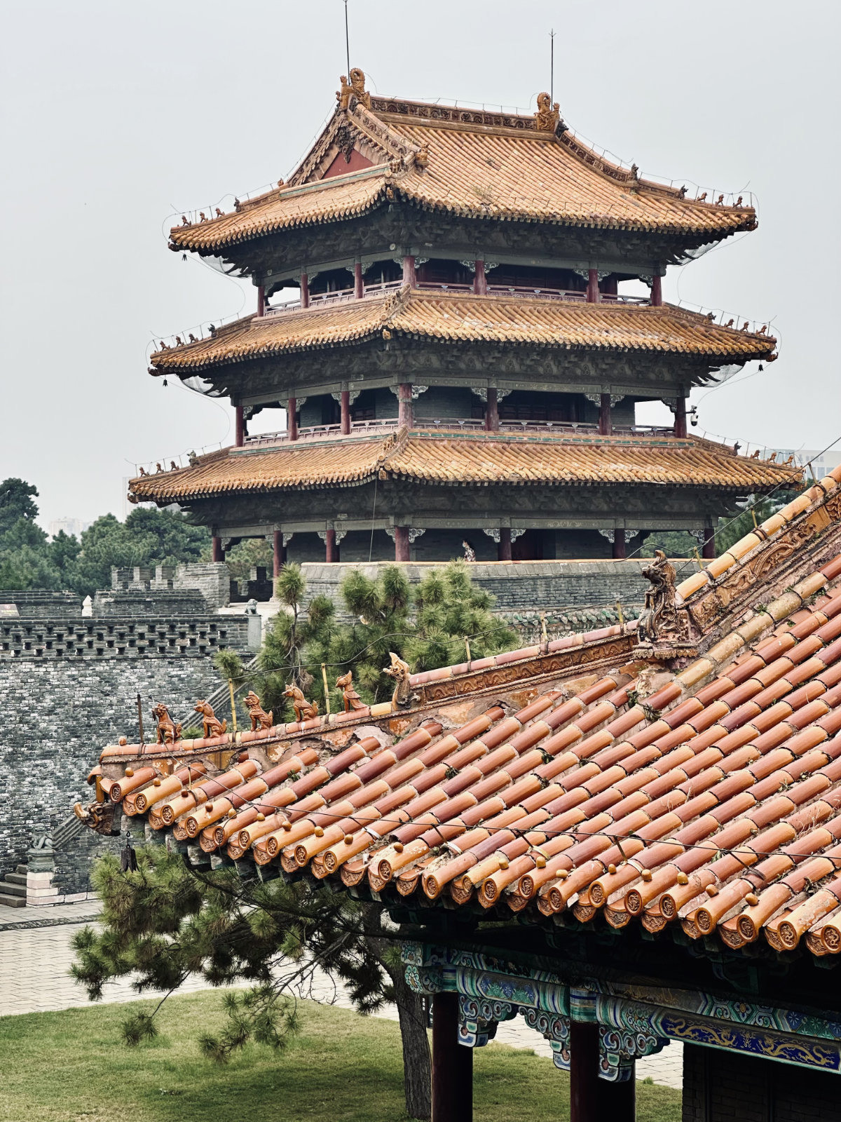 Shenyang, Architecture traditionnelle, Parc Beiling de Shenyang, Toits traditionnels chinois