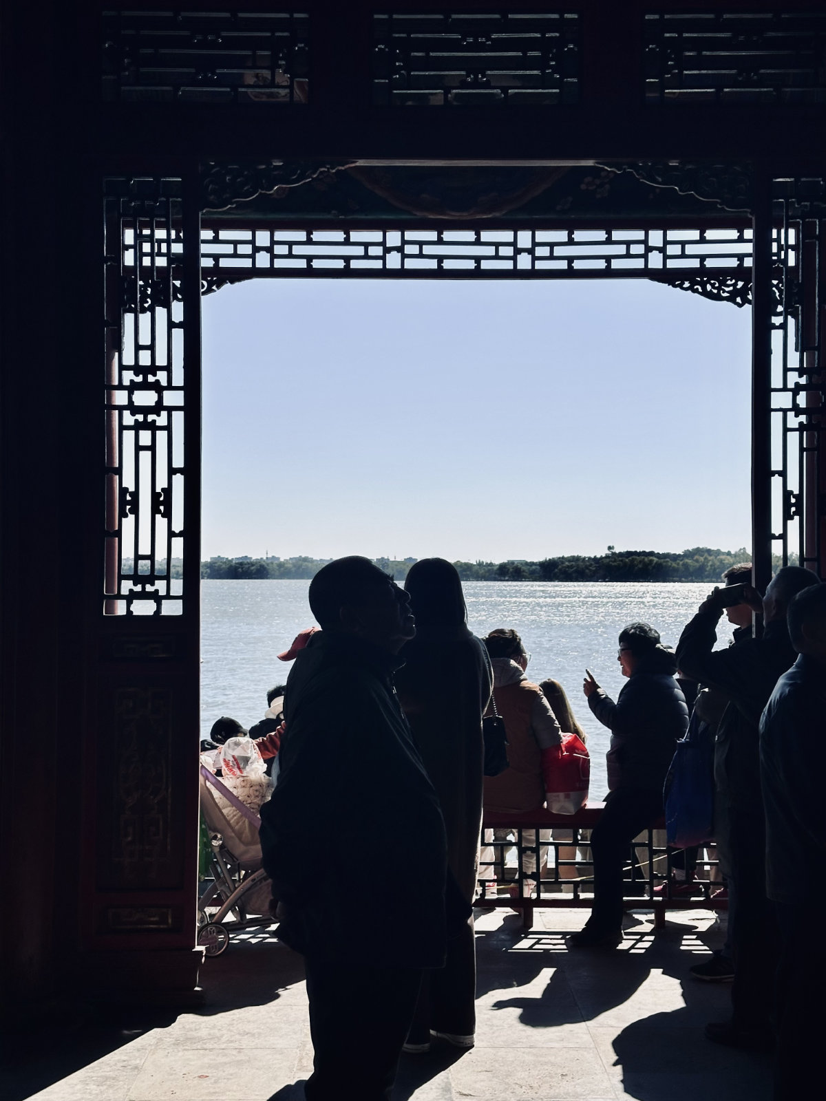 Pavillon chinois, Jeux d’ombre et de lumière, Pékin, Palais d’Été de Pékin