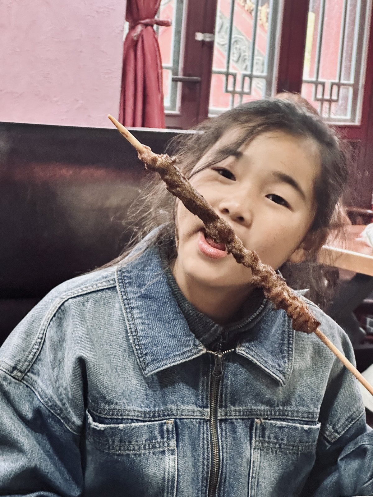 en famille, Pékin, Rue Qianmen, Street-food