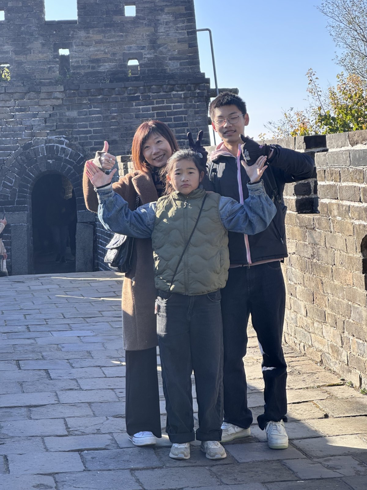 en famille, Grande muraille de Chine