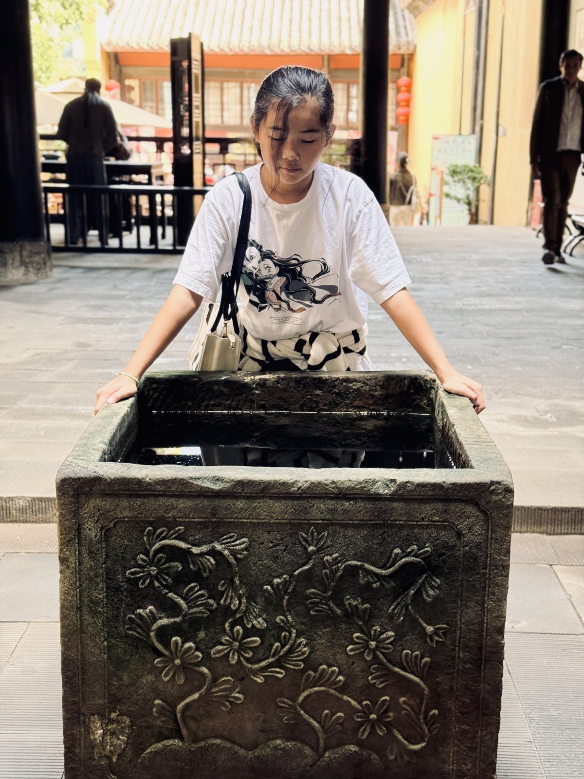 Chongqing, en famille, Hall de la Guilde Huguang