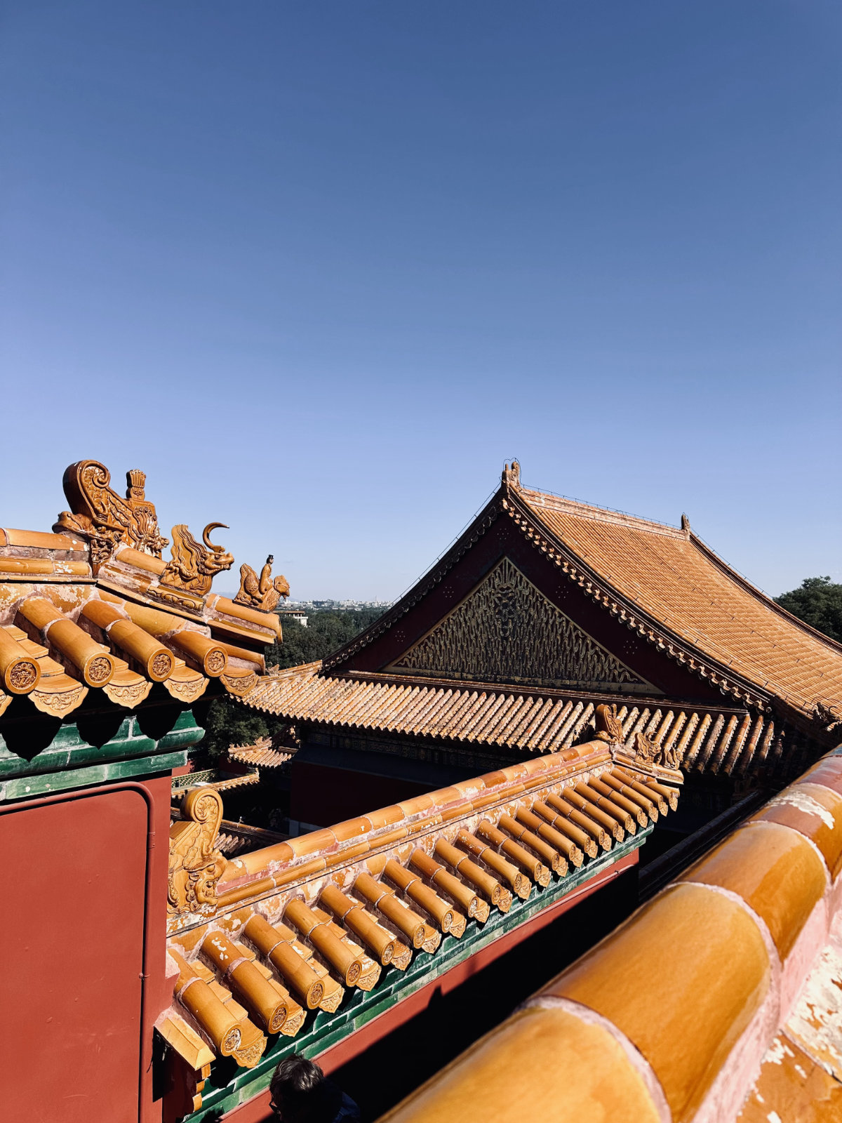 Détail architectural, Architecture traditionnelle, Pékin, Palais d’Été de Pékin, Toits traditionnels chinois