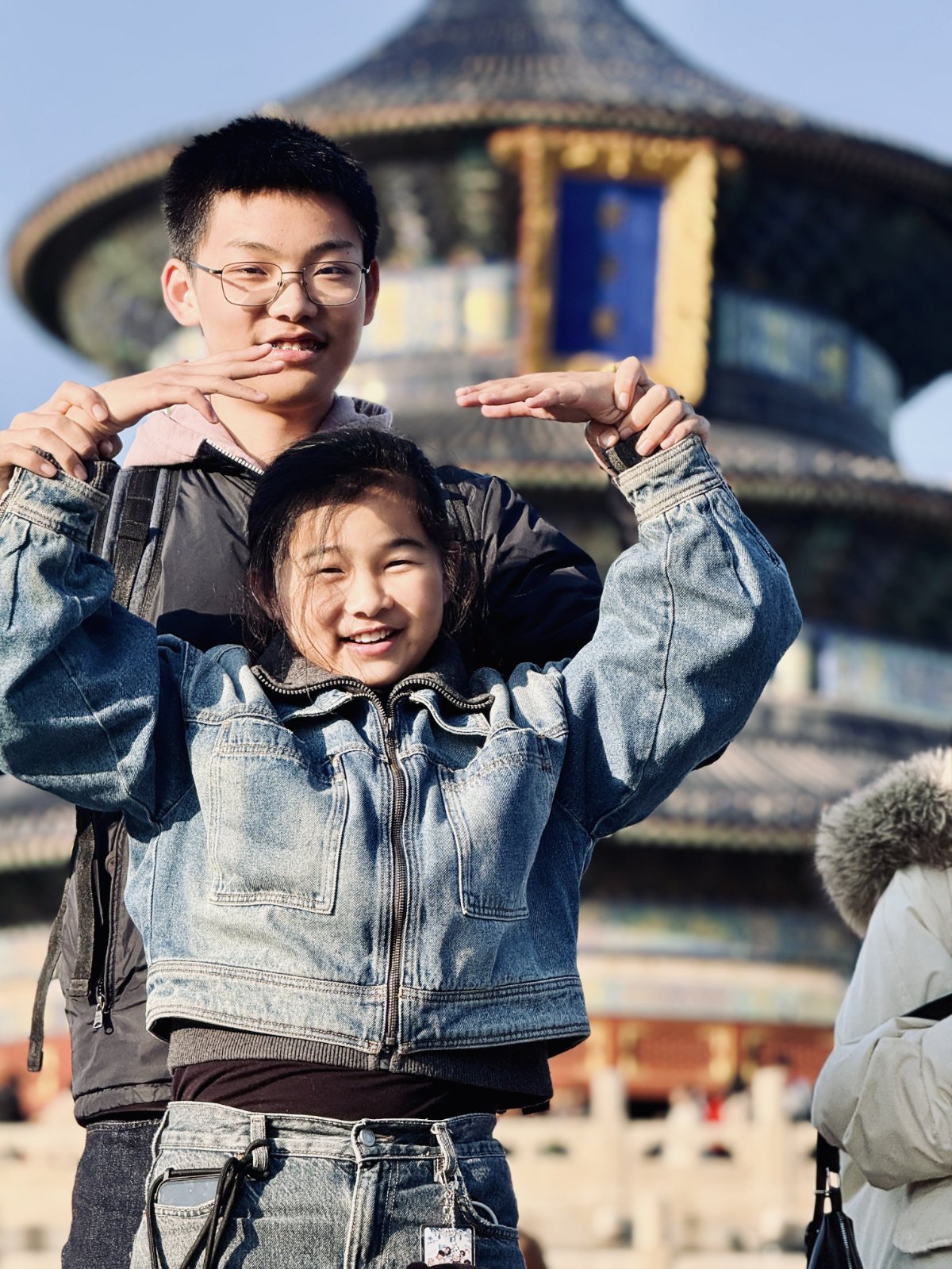 en famille, Pékin, Temple du ciel