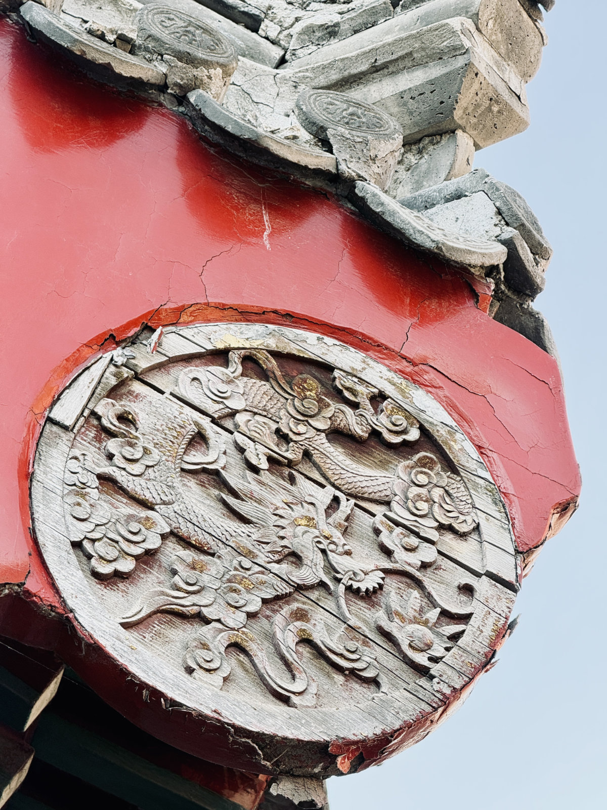 Shenyang, Dragon chinois, Détail architectural, Cité interdite de Shenyang