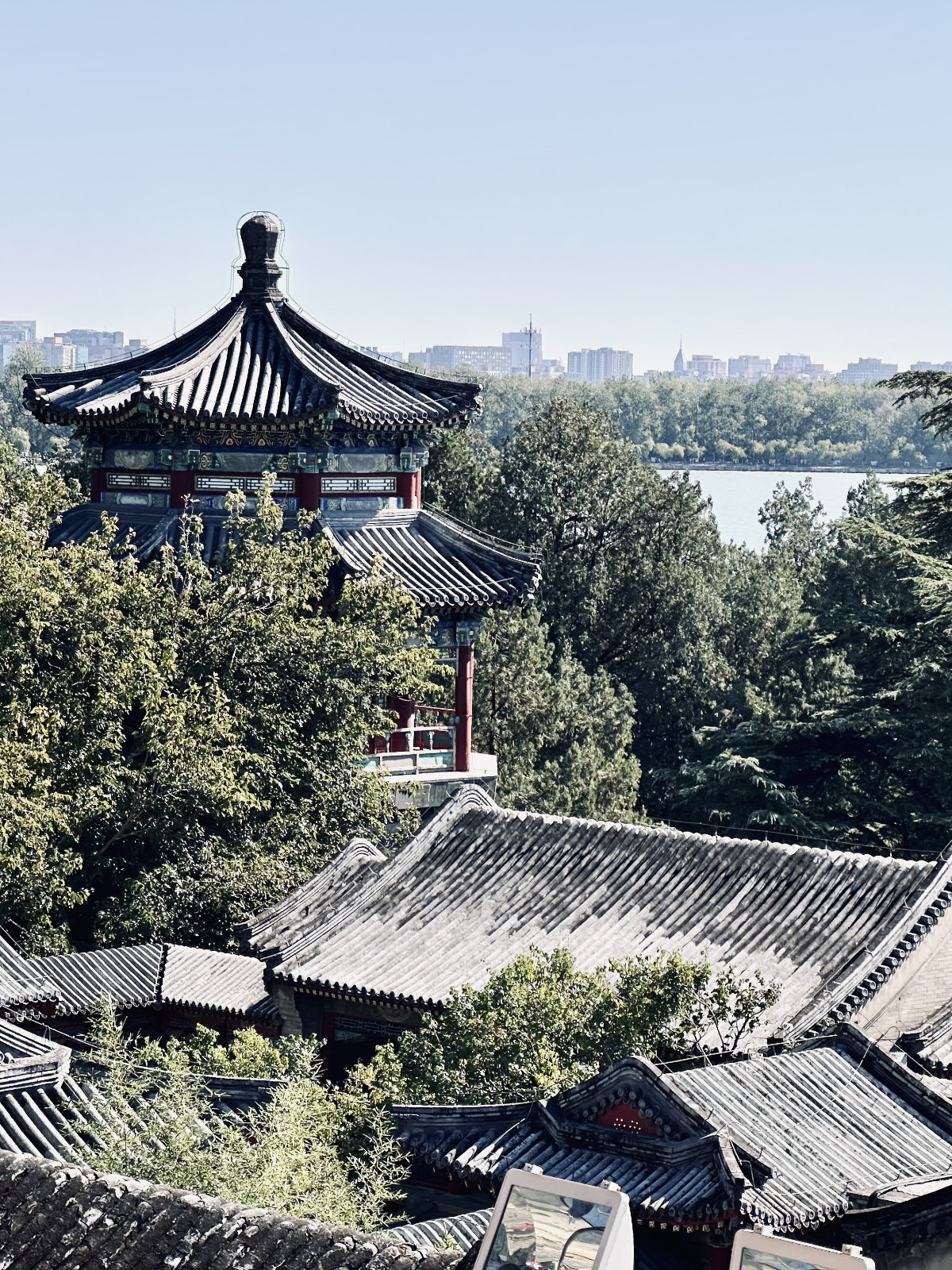 Pavillon chinois, Architecture traditionnelle, Pékin, Palais d’Été de Pékin, Toits traditionnels chinois